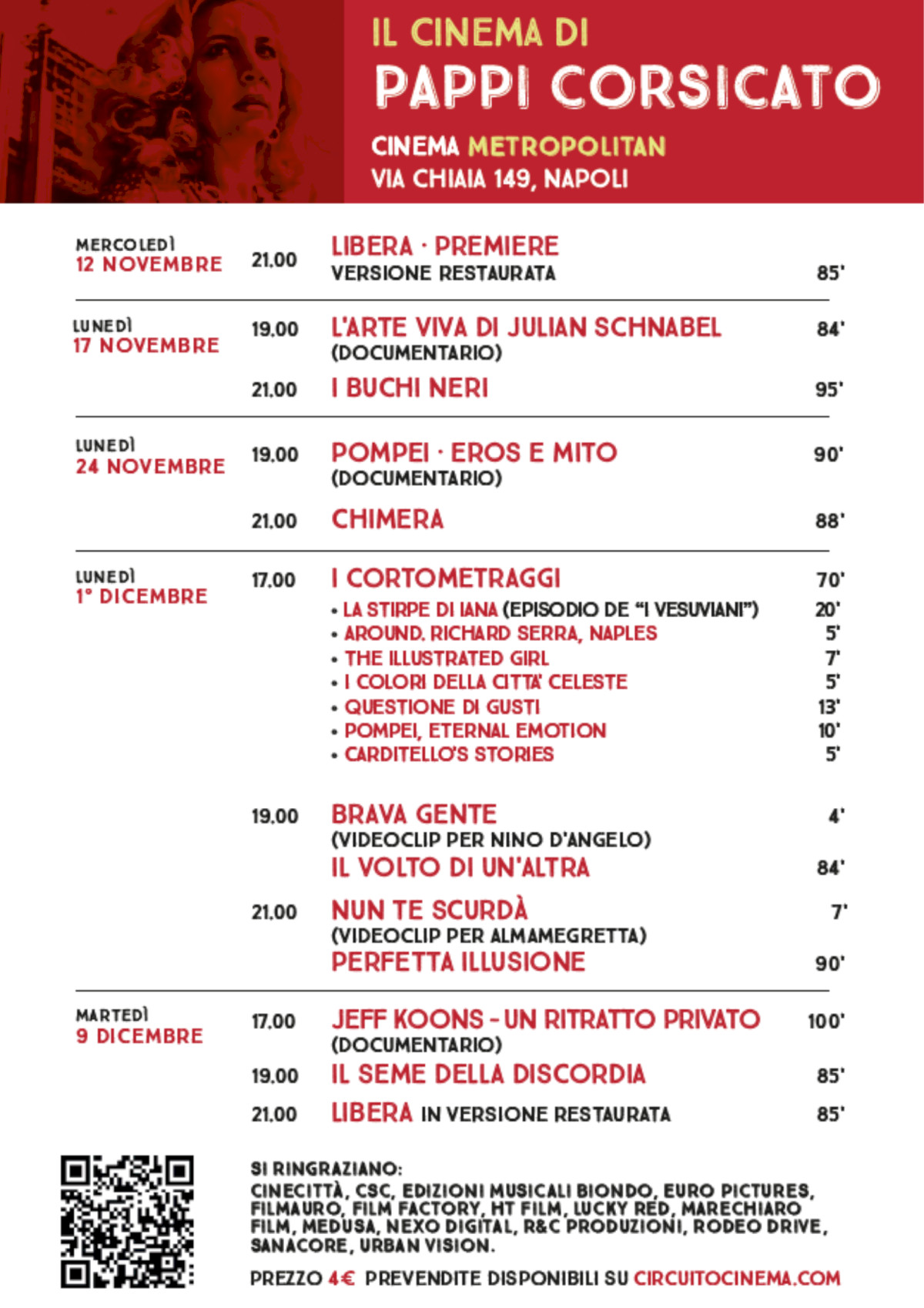 Pappi Corsicato - Programmazione
