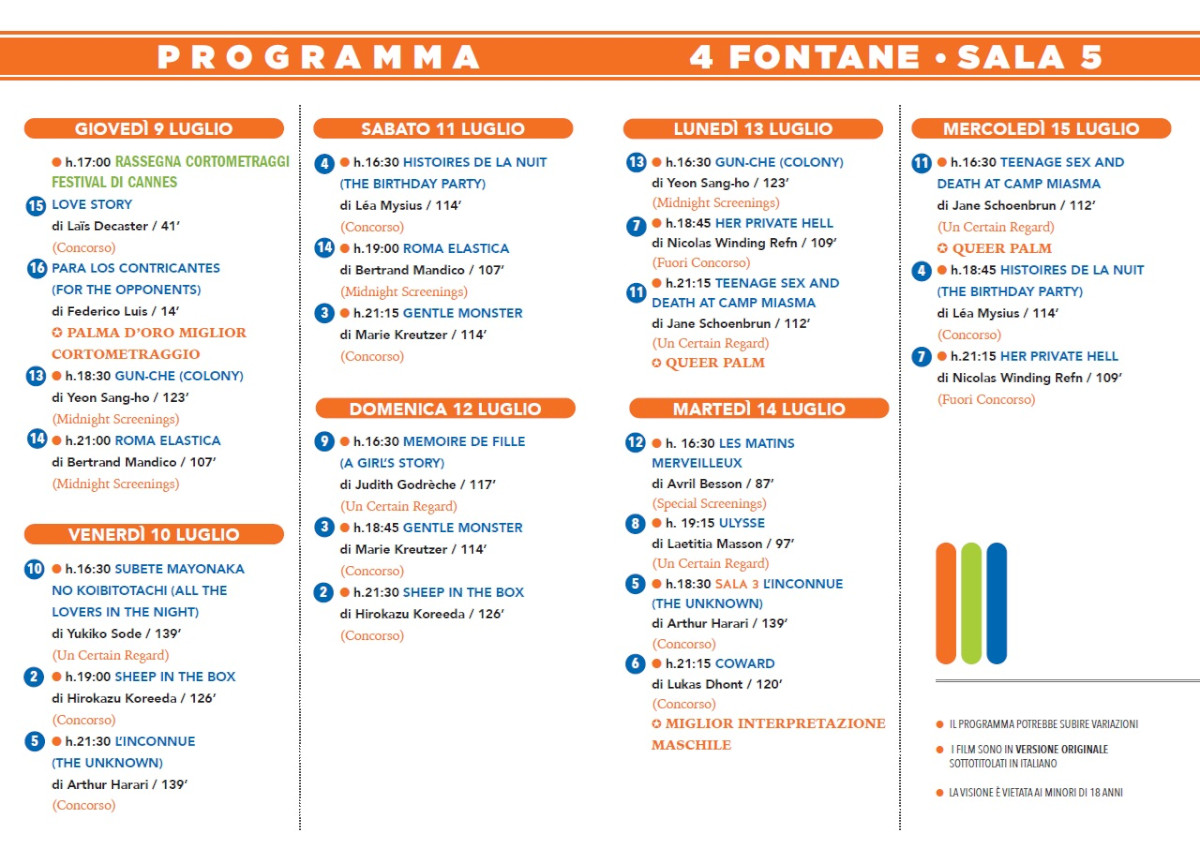 Canne mon amour 2026 - programma