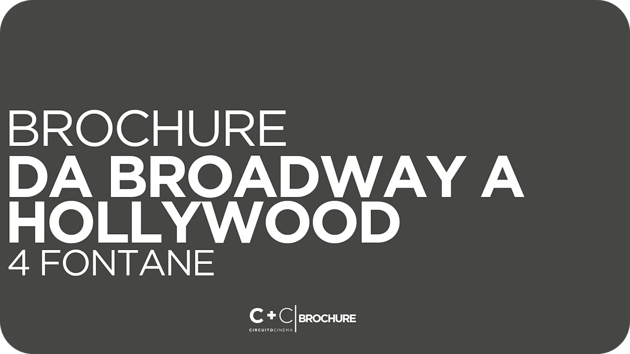 BROCHURE DA BROADWAY A HOLLYWOOD