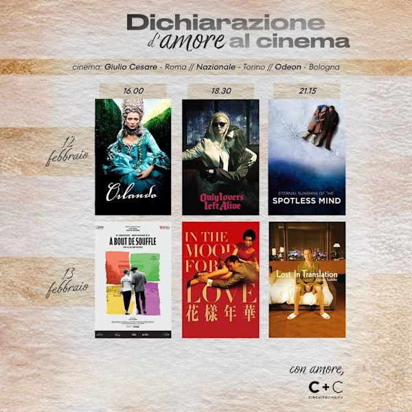 Dichiarazione d'amore al cinema x San Valentino