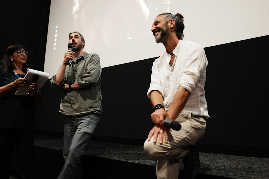 Ti West dialoga con il pubblico all'anteprima di Maxxxine (2024)