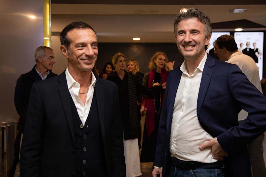 Ficarra e Picone alla proiezione del film di Roberto Andò su Pirandello, La Stranezza (2022)