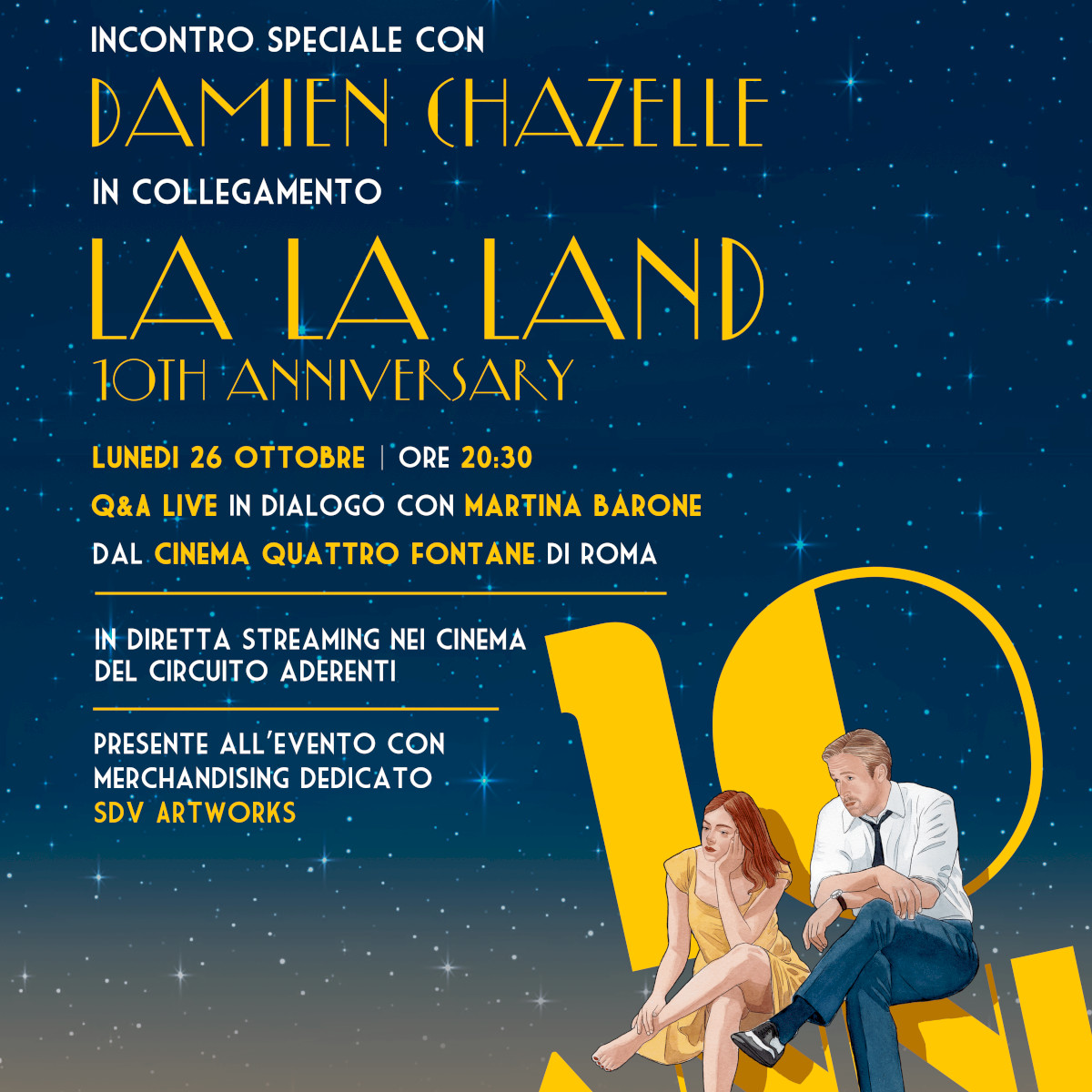 La La Land in Original Language at Cinema Quattro Fontane